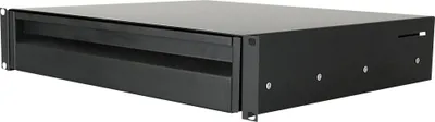 Produktbild von Rack-Schublade 19 Zoll, 2 Höheneinheiten, Schwarz mit 385 mm Einbautiefe