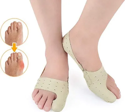 Produktbild von COOL-i® Hallux Valgus Bandage – 1 Paar weiche, atmungsaktive Zehenkorrektur bei Ballenzeh – geeignet für Tag- & Nachtanwendung S(20-35)