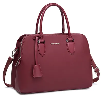 Imagen del producto de David Jones - Bolso de mano elegante para mujer, con asa, fabricado en cuero sintético (PU), tipo bandolera