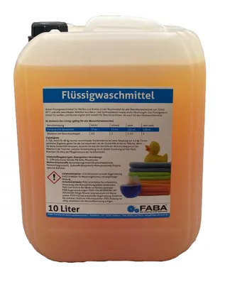Produktbild von 10 L Flüssigwaschmittel  Konzentrat orange Universal Color inkl. Auslaufhilfe