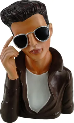 Produktbild von Deko Büste Mann modern Dekofigur Männerbüste Polyresin Handbemalt 26 cm