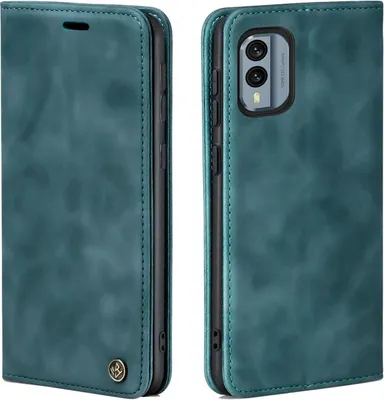 Produktbild von Handy Hülle für Nokia X30 5G Klapphülle Bookcase Flip Cover Handy Tasche Etui Farbe: Petrol
