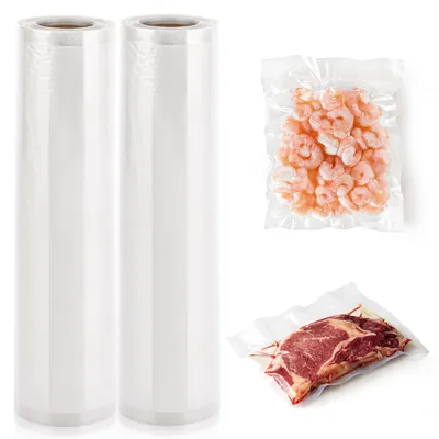Immagine prodotto di Sacchetti sottovuoto, 2 rotoli, 28 x 600 cm, resistenti e antistrappo, adatti per la cottura sottovuoto