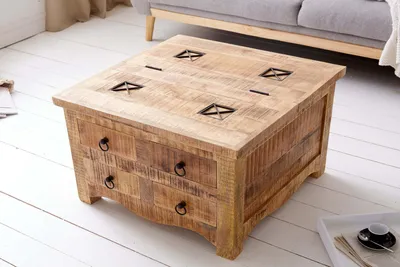 Obrázok produktu pre Konferenčný stôl 39580 70x70cm Drevo Mango