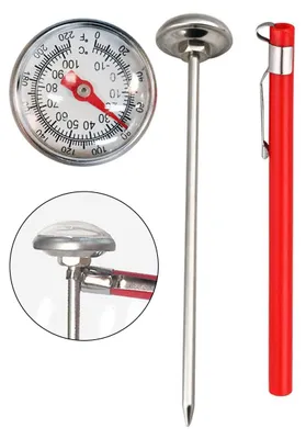 Produktbild von Bodentemperatursensor aus Edelstahl – Gartenthermometer für Blumenbeete, Gemüse, Gewächshaus & Landschaftsbau, Präzise Bodenwärmeüberwachung im Freien
