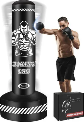 Produktbild von Famanu Standboxsack 180 cm - Kickboxsack für MMA, Muay Thai und Taekwondo Training
