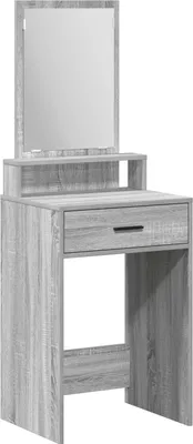 Produktbild von Möbel Schminktisch mit Schubladen Grau Sonoma 50x41x140 cm - Schminktische 865132