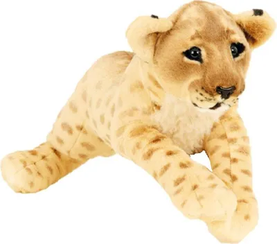 Produktbild von Löwe Baby braun XL Plüschtier ca. 60 cm liegend Kuscheltier Softtier