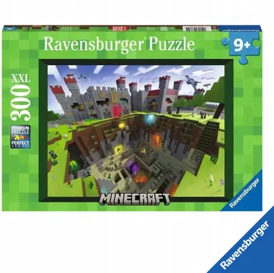 Produktbild von Ravensburger Puzzle Minecraft 300 Teile XXL