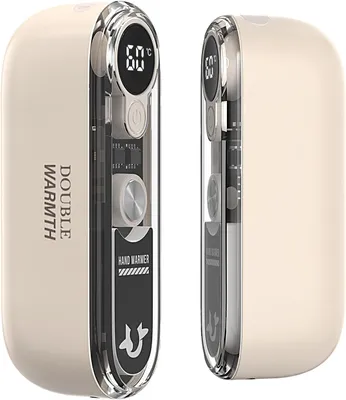 Productafbeelding van Elektrische handwarmers oplaadbaar - Set van 2 - 10000 mAh - Magnetisch - USB-C - 4 warmtestanden