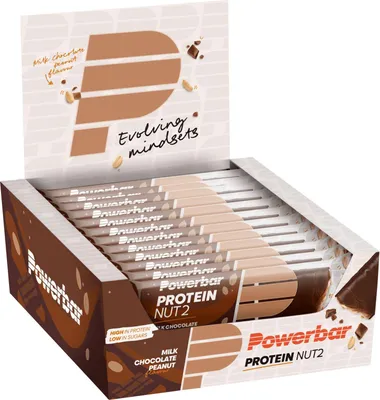 Produktbild von Powerbar Protein Nut 2 Bar (12x45g) Milk Chocolate Peanut - Riegel - Protein-Riegel