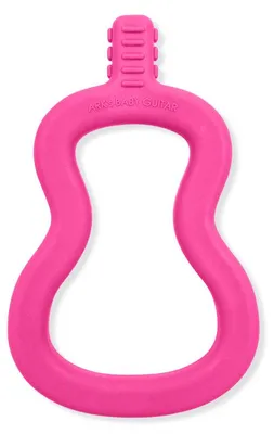 Immagine prodotto di Ark Therapeutics, chitarra giocattolo per bambini, rosa, realizzata in plastica resistente e priva di BPA. Strumento a forma di chitarra, ideale per stimolare lo sviluppo delle capacità motorie orali nei bambini piccoli e nei neonati, sotto la supervisione di un adulto.