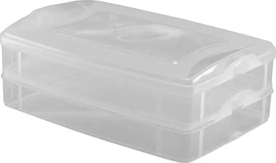Produktbild von Aufbewahrungsbox 2x1,2L mit Deckel Transparent