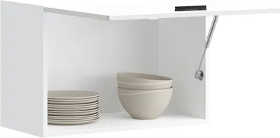 Produktbild von Möbel Küchen-Hängeschrank Porto Hochglanz-Weiß Holzwerkstoff - Küchenschränke &57443