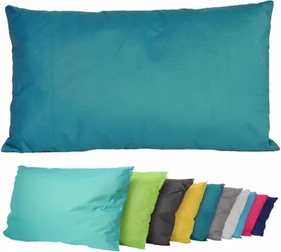 Produktbild von JACK Outdoor Lounge Kissen 30x50cm Dekokissen inkl. Füllung Wasserfest Sitzkissen Garten Stuhl Lotus Effekt, Farbe:Petrol