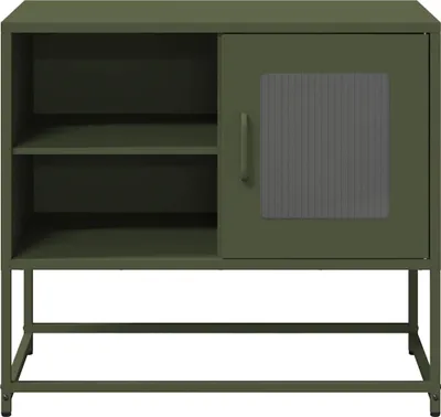 Immagine prodotto di Maison Exclusive - Mobile TV verde oliva 68x39x60,5 cm acciaio