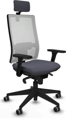 Produktbild von Bürostuhl mit Kopfstütze Horna Piqueras y Crespo 3D066G2 Dunkelgrau