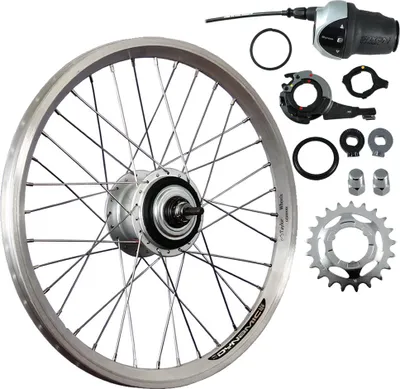 Produktbild von 20 Zoll Hinterrad Hohlkammerfelge / Shimano Nexus Inter-8 (Freilauf) - silber