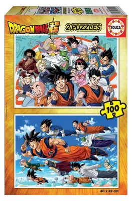 Produktbild von Dragon Ball Super 2x100-teiliges Puzzle für Fans und Sammler