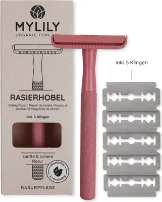 Produktbild von Rasierhobel inklusive 5 Klingen – Rosa