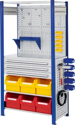 Produktbild von Kappes ®RasterPlan Steckregale 2000x1000x500mm Modell 7 enzianblau