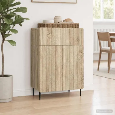 Image de Buffet vidaXL en chêne Sonoma, 66 x 34,5 x 92 cm, aggloméré