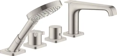 Immagine prodotto di hansgrohe AXOR Citterio E Raccord d'arête de carrelage 4 trous avec thermostat, 36410800, 36410800