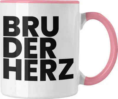 Produktbild von Trendation - Bester Bruder Tasse Geschenk Geburtstag Weihnachten Lustig Bruderherz Geschenkideen Erwachsen (Rosa)
