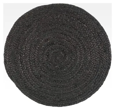 Produktbild von Runde Tischset - schwarz - Jute - Ø 35 cm