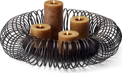 Produktbild von Caracas Adventschale, Stahl, Stahldraht, pulverbes