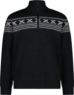 Produktbild von Cmp Man Sweat Knitted Wp Black Blue 52