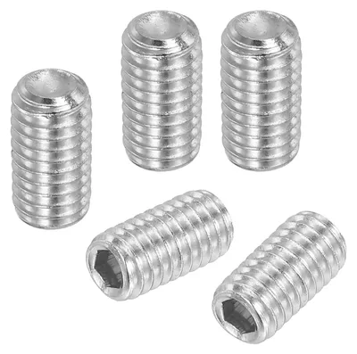 Productafbeelding van Set van 50 M6 Madenschroeven 10mm, Roestvrij Staal, Innensechskant