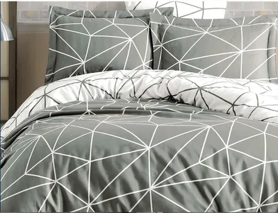 Produktbild von L'Essentiel Linge de Maison, Metaverse, Ranforce King-Size-Bettbezug-Set (IT), 100 % BAUMWOLLE RANFORCE, Grau, 250 x 200 cm