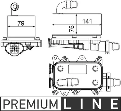 Produktbild von Ölkühler, Automatikgetriebe MAHLE CLC 19 000P