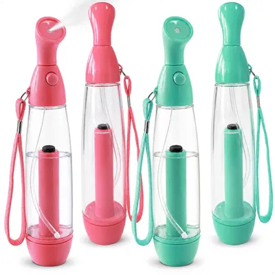 Produktbild von COM-FOUR® 4x Wassersprüher, Wasserzerstäuber zur Erfrischung - pink/grün