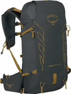 Zdjęcie produktu dla Osprey Talon Velocity 20 Dark Charcoal/Tumbleweed Yellow L/XL Outdoor plecak