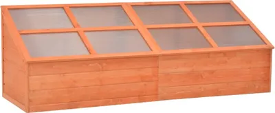 Image de The Living Store Jardinière en bois 180x57x62 cm