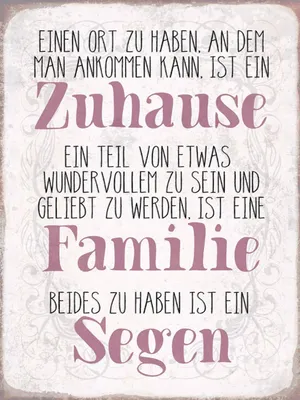 Produktbild von vianmo Holzschild 40x30 cm Zuhause Familie beides ein Segen