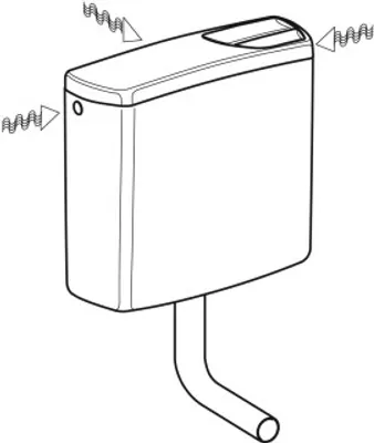 Produktbild von Geberit 140300041 AP140 AP-Spülkasten 2-Mengen-Sp