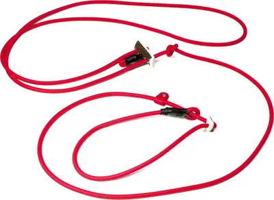 Produktbild von Mystique® Biothane Hunting Profi lautlos Umhängeleine 280cm Moxon 8mm rot Moxon mit Zugbegrenzung