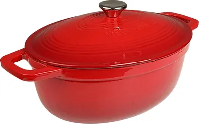 Immagine prodotto di Pentola in ghisa smaltata, capacità 6 litri, diametro 28 cm, adatta per induzione e gas