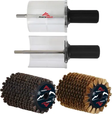 Produktbild von RaceWax Roto Bürste Rosshaar Kupfer Set Rotorbürste 120mm Rotobürste Speed Stick