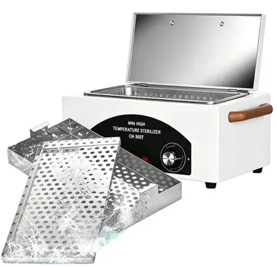 Image de Stérilisateur à air chaud, 300W, température réglable de 0°C à 220°C, capacité de 2230 ml, désinfection en 10 minutes,  CE