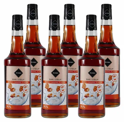 Produktbild von Rioba Salted Caramel Flavour Syrup (6 x 0,7L)
