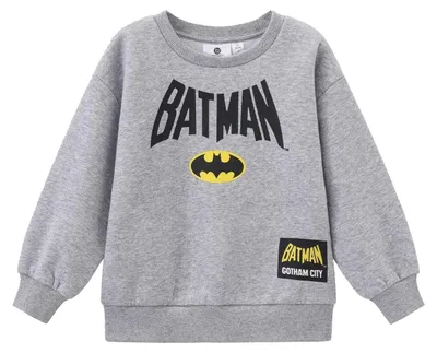 Produktbild von Batman - "Crew" Sweatshirt für Jungen, Rundhalsausschnitt, angeraute Innenseite GT20605 (98) (Schwarz/Gelb)