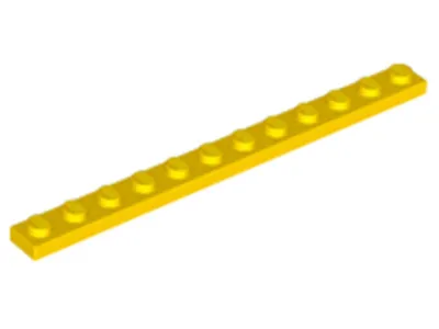 Produktbild von Lego® 1x12 Platten 60479 - 250 Stück Gelb