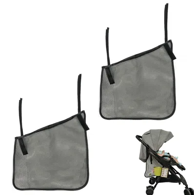 Productafbeelding van Omgoods - Set van 2 Kinderwagentassen met Klittenbandsluiting