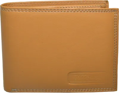 Produktbild von flevado Herren Vollleder Geldbörse mit RFID Schutz Druckknopfverschluss (camel)