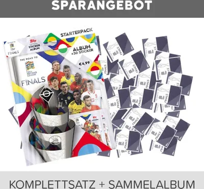 Produktbild von Topps - Road to UEFA Nations League - Sammelsticker - Komplettsatz + Album
