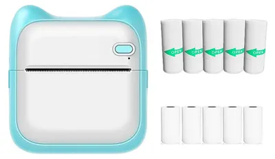 Produktbild von Mini-Drucker, mobile Fotodrucker, kabellose Fotodrucker, Thermodrucker